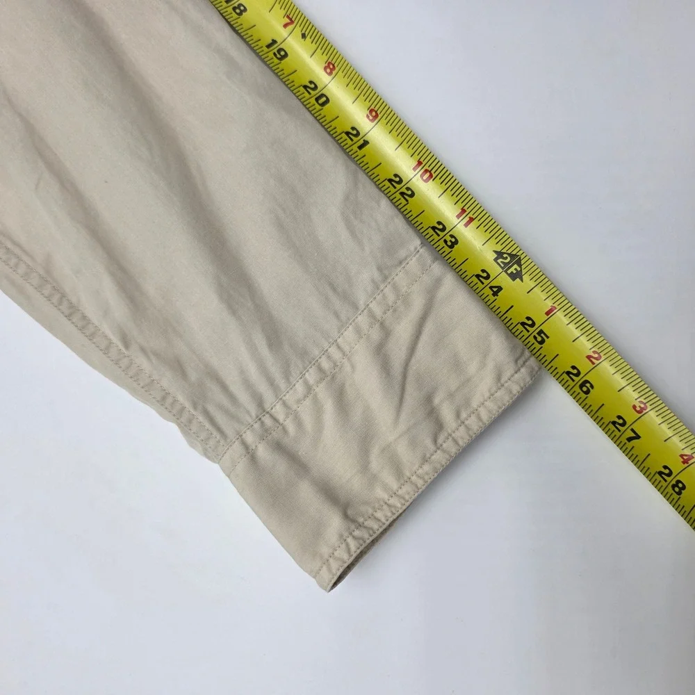 Beretta Mens XL Tan Cotton Long Sleeve Shooting Shirt‎ Quilted Shoulder Vented